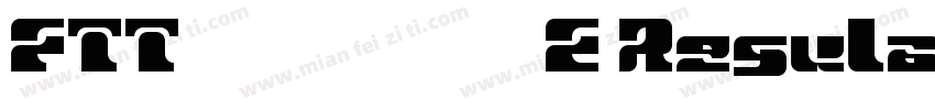 FTT 花風テクノ E Regular字体转换
